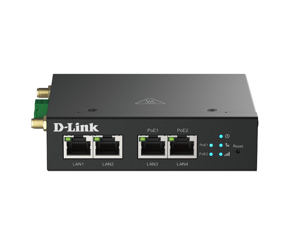 D-Link DWM-314-TP/E 4G MCPoEM - 4x Fast Eth (2x PoE)