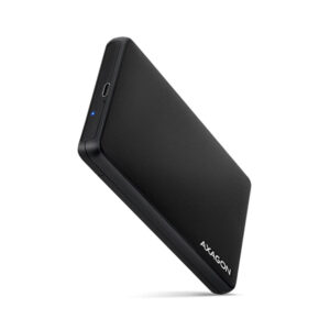 AXAGON EE25-SLC, USB-C 3.2 Gen 1 - SATA 6G 2.5" SLIDE box, bezskrutkový, čierny