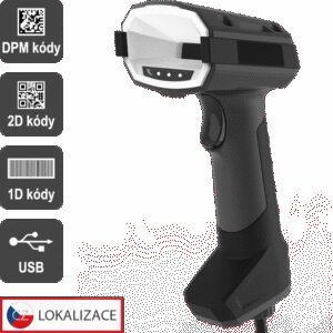 VIRTUOS - DPM CCD 2D čítačka Virtuos HT-880DPM, USB, tmavo šedá