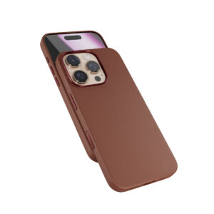 Epico Mag+ kožený kryt iPhone 16 Pro - hnedá