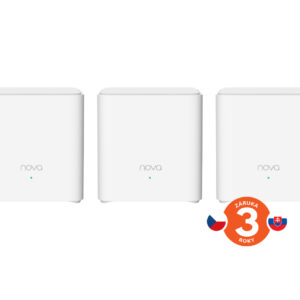 Tenda Nova EX3 (3-pack) WiFi6 AX1500 Mesh Gigabit systém, 6xGLAN/GWAN, WPA3, VPN, SMART CZ aplikácie