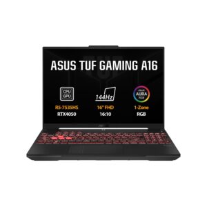 ASUS TUF Gaming A16/FA607-RL051W/R5-7535HS/16"/WUXGA/16GB/512GB SSD/RTX 4050/W11H/Gray/2R