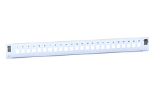 Čelo optickej vane 1U ALU 24 SC simplex strieborná