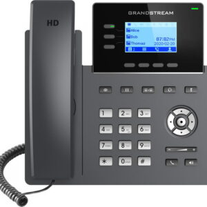 Grandstream GRP2603P SIP telefón, 2,48" LCD podsv. displej, 6 SIP účty, 2x1Gbit port, PoE