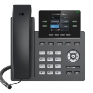 Grandstream GRP2612P, 2.4" TFT bar. displej, 2 SIP účty, 4 prog. hr., 16 BLF hr., PoE, 10/100Mbps