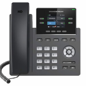 Grandstream GRP2612W SIP telefón, 2.4" TFT bar. displej, 2 SIP účty, 4 prog. hr., 2x10/100Mb, WiFi