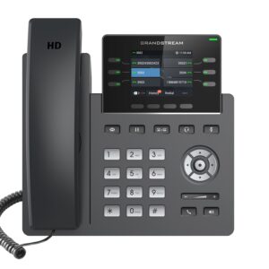 Grandstream GRP2613, 2.8" LCD bar. disp., 3 SIP, Gbit, PoE, 24dig. hr.,