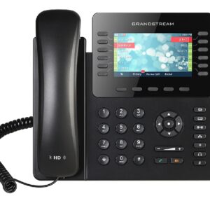 Grandstream GXP2170, 4,3" TFT bar. disp., 6SIP účtov, 12prog. hr., 48dig. BLF, BT, dual Gbit port, PoE