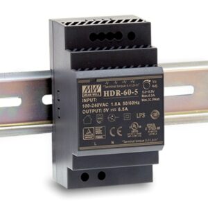 MEANWELL - HDR-60-5 - Priemyselný napájací spínaný zdroj 5V 30W na DIN