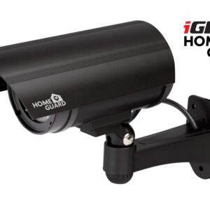 iGET HGDOA5666 - atrapa/maketa bezpečnostnej CCTV kamery, blikajúce červ. LED,4x nálepka CCTV varovania