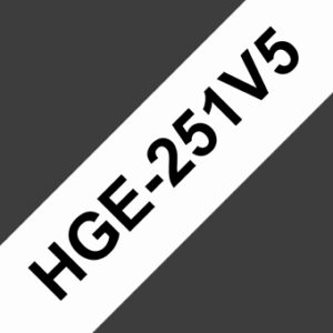 HGE-251, biela / čierna, 24 mm