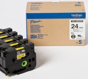 HGE-651V5, žltá / čierna, 24mm