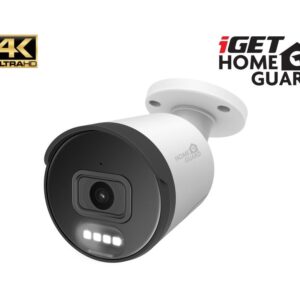 iGET HGNHK938CAM - UltraHD 4K PoE IP kamera, SMART detekcia, IP66, zvuk, nočný prísvit 40m, ONVIF 2.6