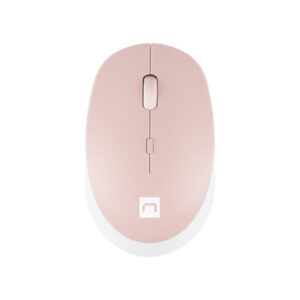 Natec optická myš HARRIER 2/1600 DPI/Kancelárska/Optická/1 600 DPI/Bezdrôtová Bluetooth/Biela-ružová