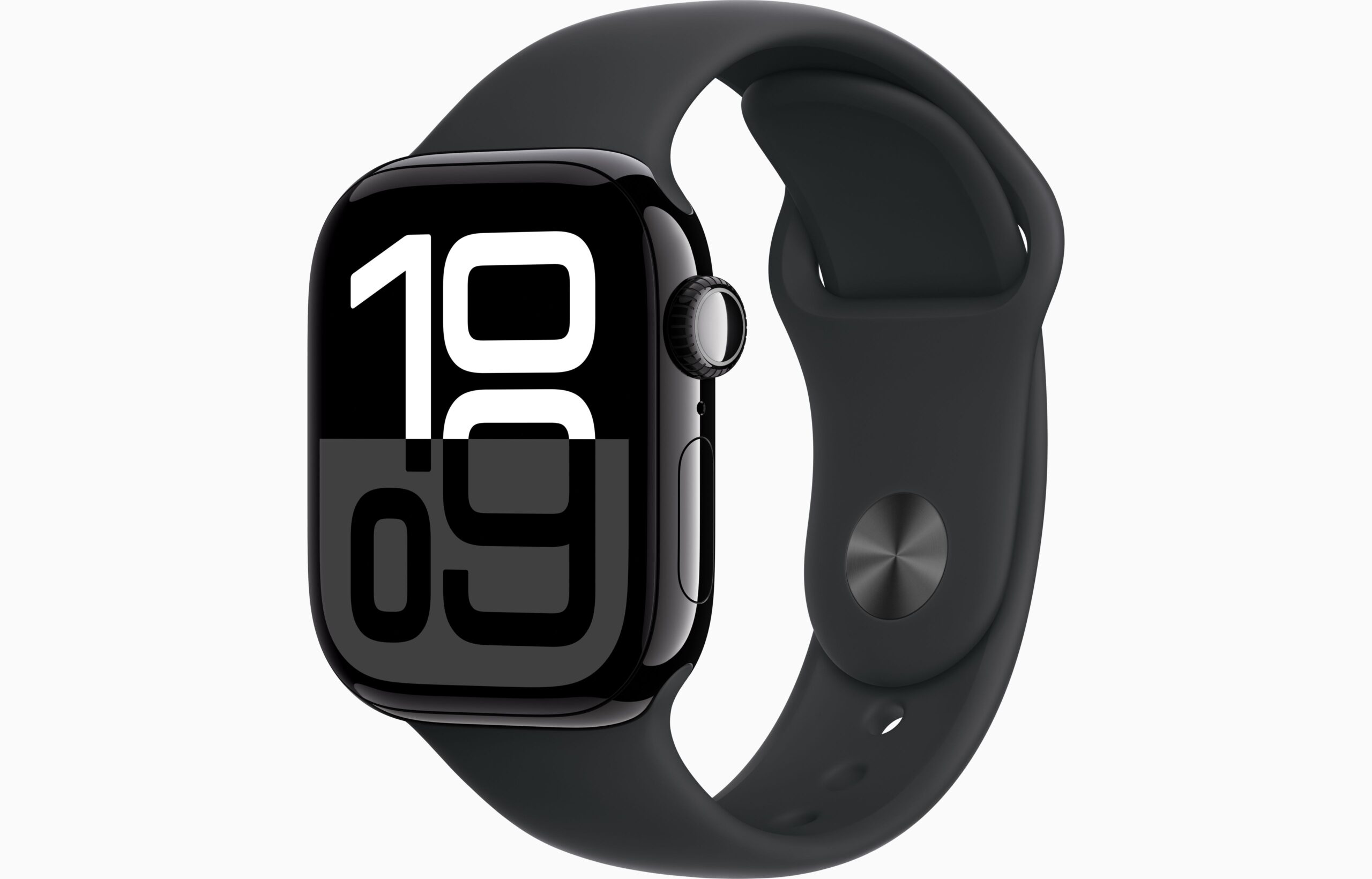 Apple Watch S10/46mm/Jet Black/Šport Band/Black/-M/L