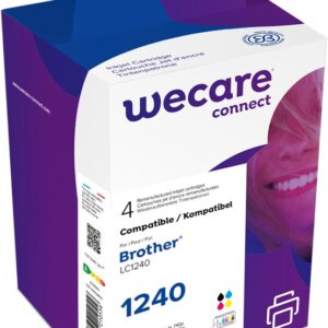 WECARE ARMOR ink sada kompatibilná s BROTHER LC-1240 VAL BP, čierna/CMY