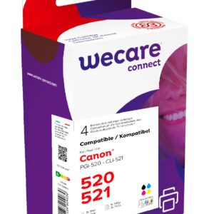 WECARE ARMOR ink sada kompatibilná s CANON PGi-520/CLi-521CMY, CMYK