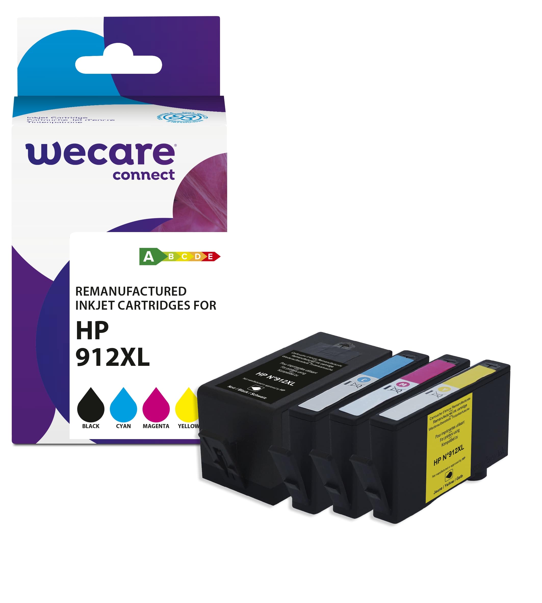 WECARE ARMOR ink kompatibilný s HP 3YL84A/3YL81-83AE, 912XL, CMYK