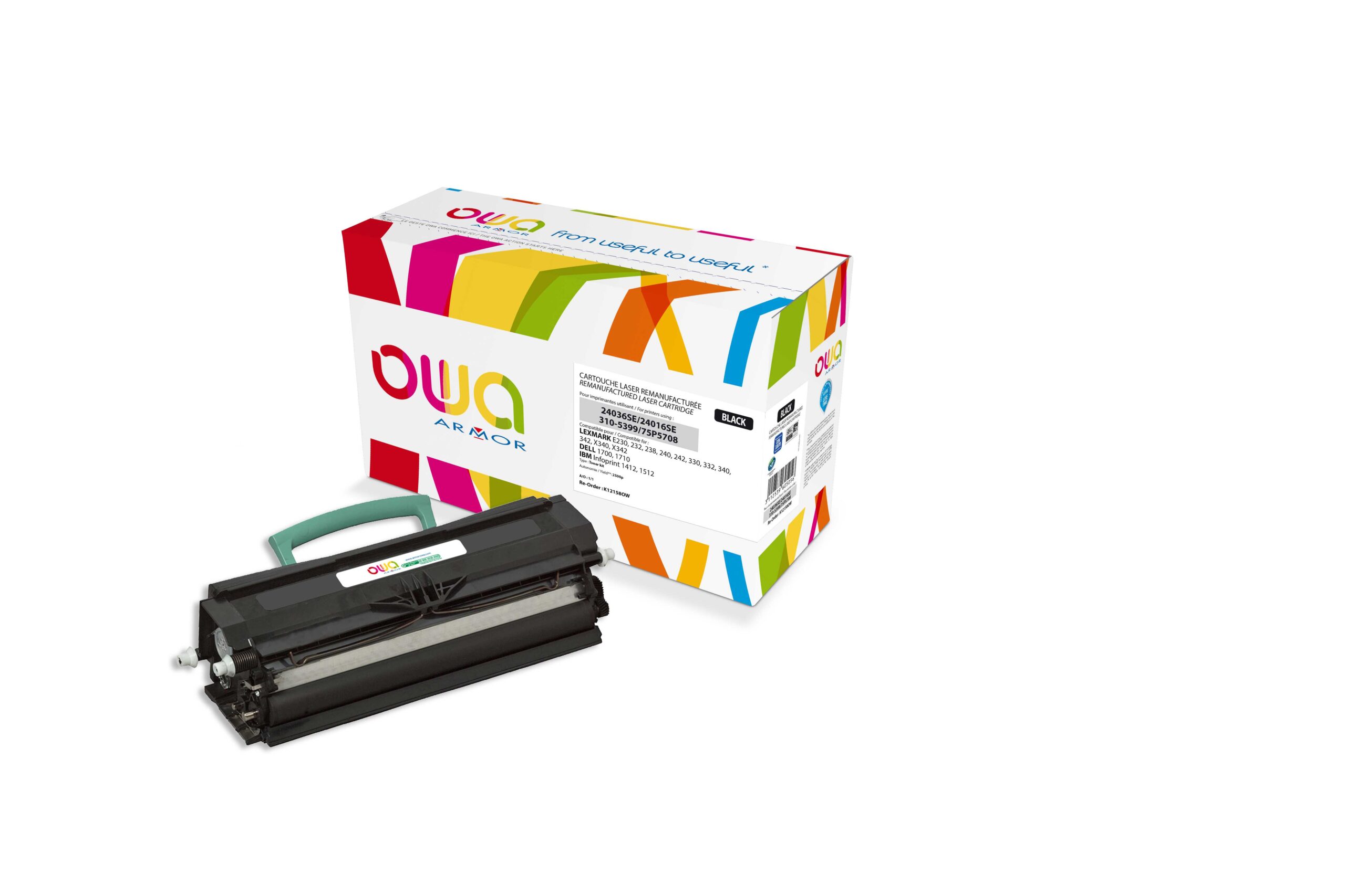 OWA Armor toner kompatibilný s Lexmark E232, 12A8400, 2500st, čierna/black