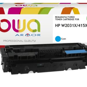 OWA Armor toner kompatibilný s HP W2031X, 415X, 6000st, modrá/cyan, level managment