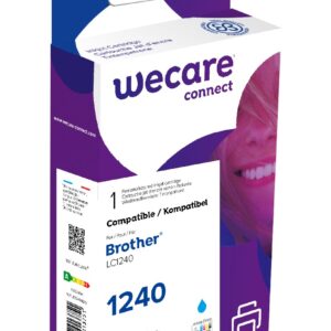 WECARE ARMOR ink kompatibilný s BROTHER LC-1240C, modrá/cyan