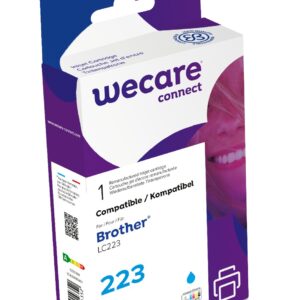 WECARE ARMOR ink kompatibilný s BROTHER LC-223C, modrá/cyan