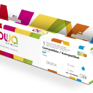 OWA ARMOR ink kompatibilný s HP M0J90AE, modrá/cyan, 991X
