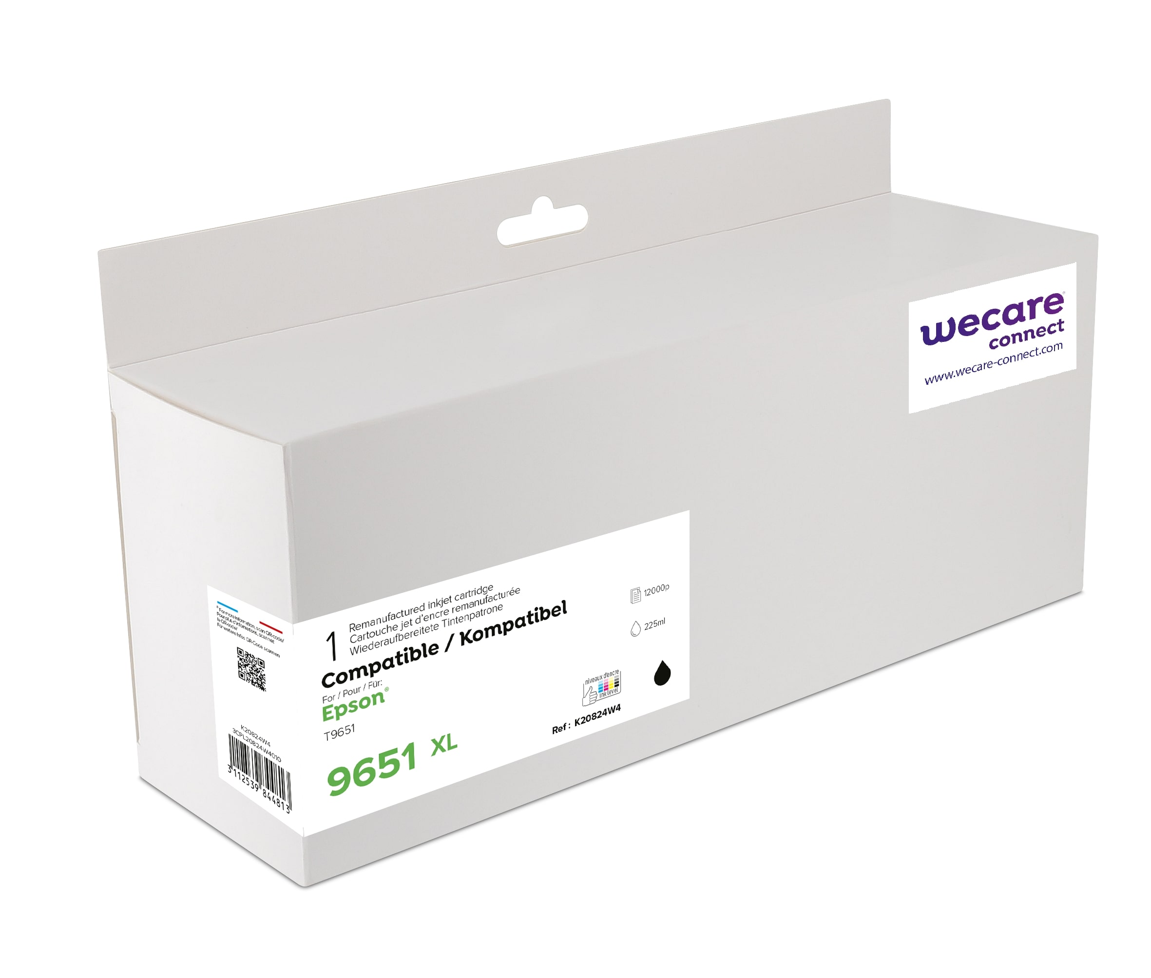 WECARE ARMOR ink kompatibilný s EPSON C13T965140, čierna/black