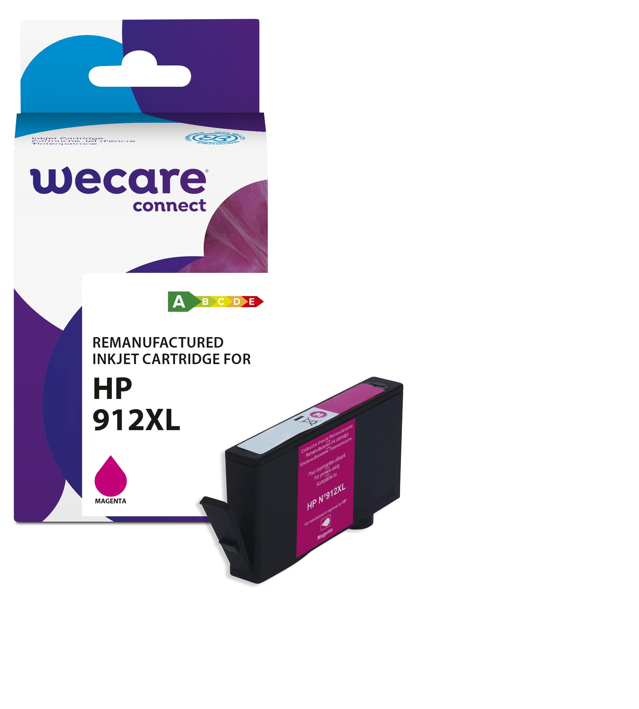 WECARE ARMOR ink kompatibilný s HP 3YL82A, 912XL, červená/magenta