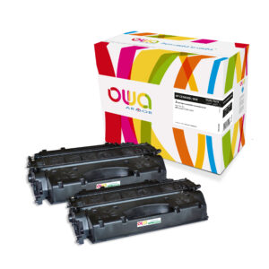 OWA Armor sada kompatibilná s HP CE505XD, 2x6500st, čierna/black