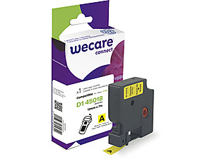 WECARE ARMOR páska kompatibilná s DYMO S0720580, Black/Yellow, 12mm*7m