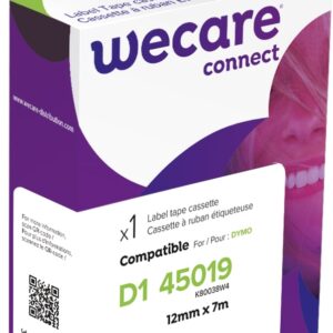 WECARE ARMOR páska kompatibilná s DYMO S0720590,Black/Green,12MM*7M