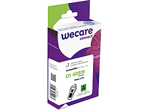 WECARE ARMOR páska kompatibilná s DYMO S0720740, Black/Green, 9mm*7m