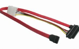 Kábel SATA napájací + dátový combo