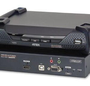 ATEN 4K HDMI KVM, OverNet, rack, USB, audio, RS-232
