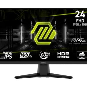 MSI MAG/242F/23,8"/IPS/FHD/200Hz/0,5ms/Čierna/3R