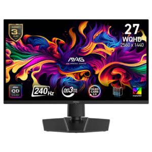 MSI MAG/271QP QD-OLED X24/26,5"/QD-OLED/QHD/240Hz/0,03ms/Čierna/3R