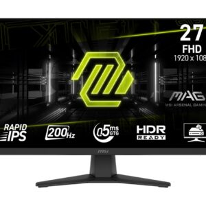 MSI MAG/272F/27"/IPS/FHD/200Hz/0,5ms/Čierna/3R