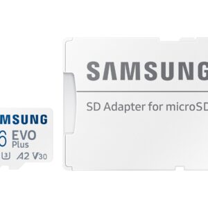 Samsung EVO Plus/micro SDXC/256GB/UHS-I U3 / Class 10/+ Adaptér/Biela