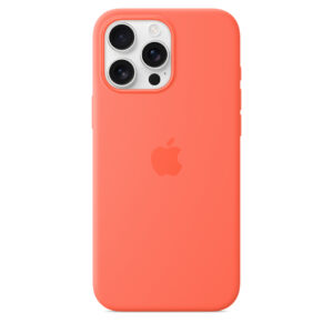 iPhone 16 Pro Max Silicone Case with MS - Tangerine