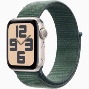 Apple Watch SE/40mm/Starlight/Šport Band/Lake Green