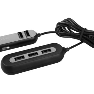 AVACOM CarHUB nabíjačka do auta 5x USB výstup, čierna