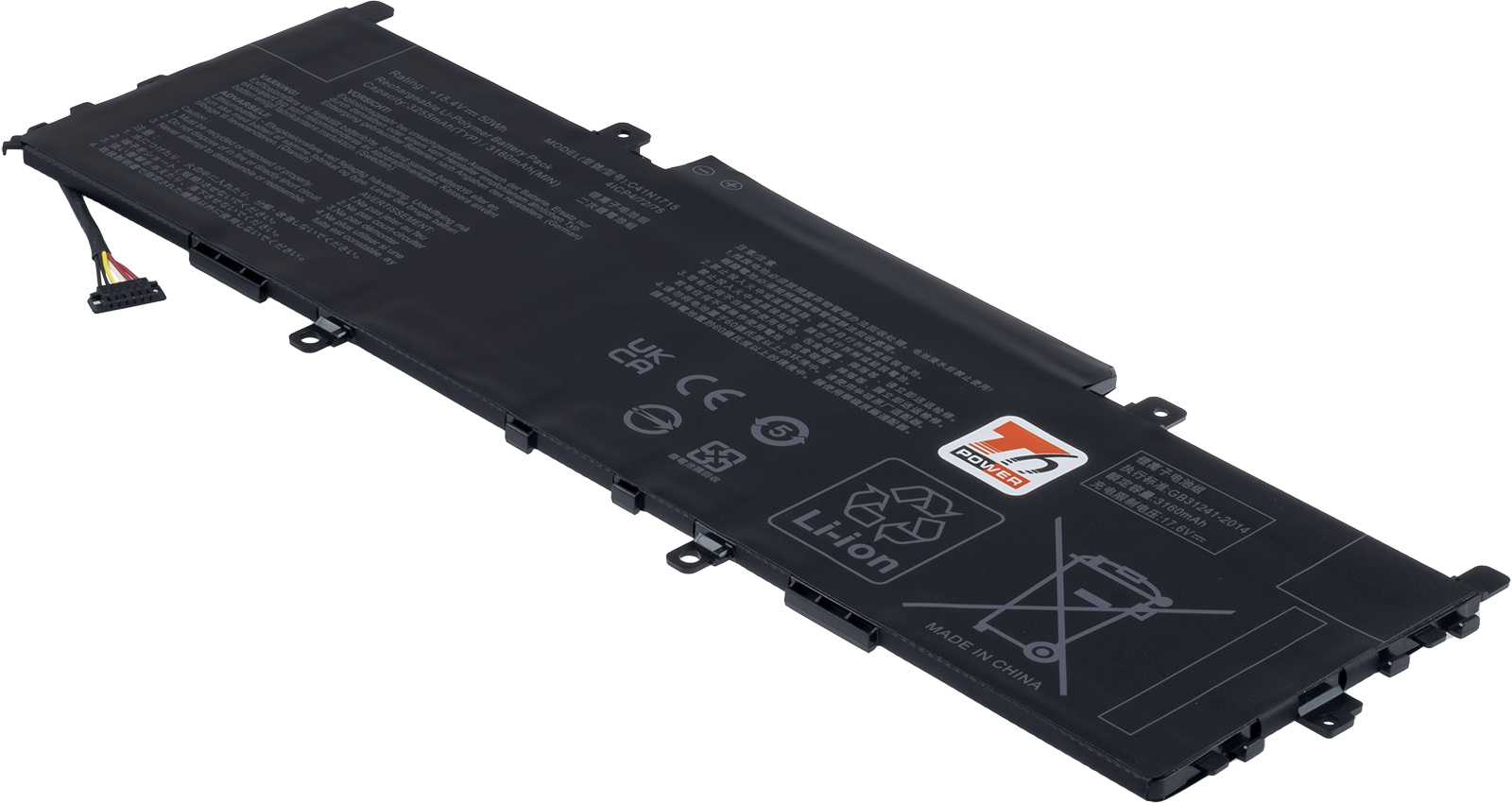 Batéria T6 Power ZenBook UX331UA, UX331UN, UX331FA, UX331FN, 3255mAh, 50Wh, 4cell, Li-pol