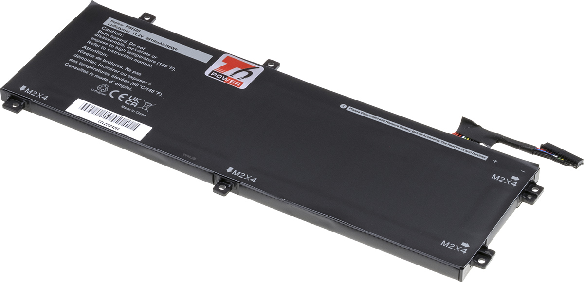 Batéria T6 Power Dell Precision 15 5520, 5530, XPS 15 9560, 9570, 4910mAh, 56Wh, 3cell, Li-pol