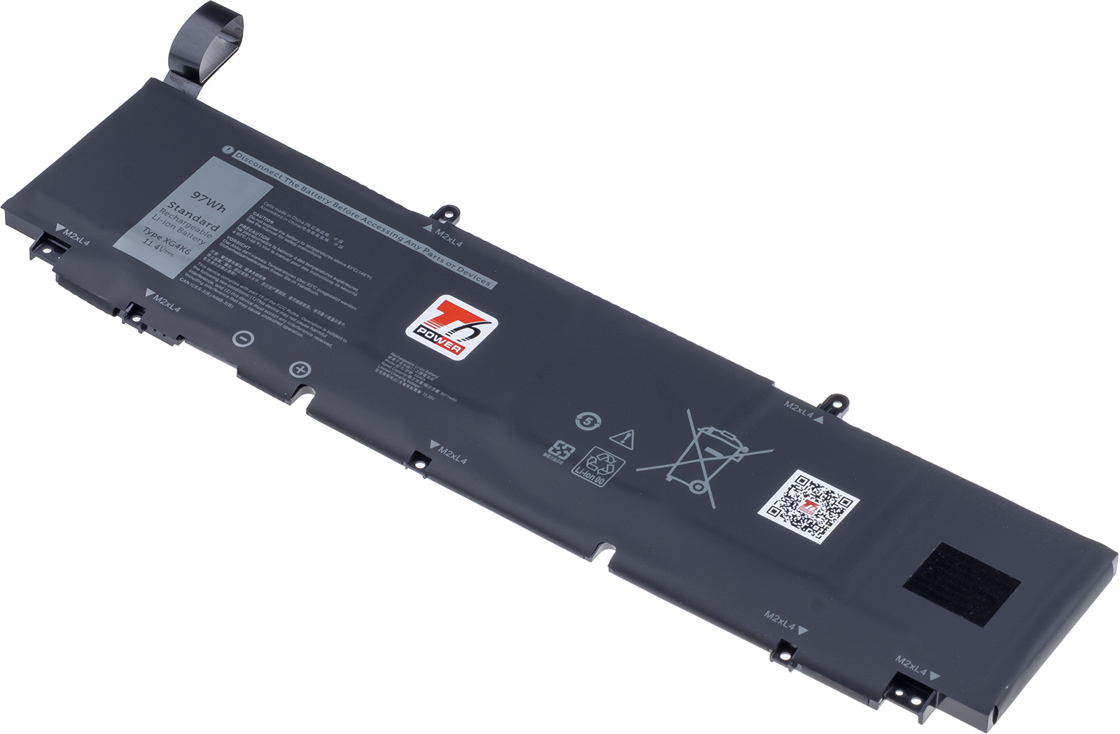 Batéria T6 Power Dell Precision 5750, 5760, XPS 9700, 9710, 9720, 8500mAh, 97Wh, 6cell, Li-pol