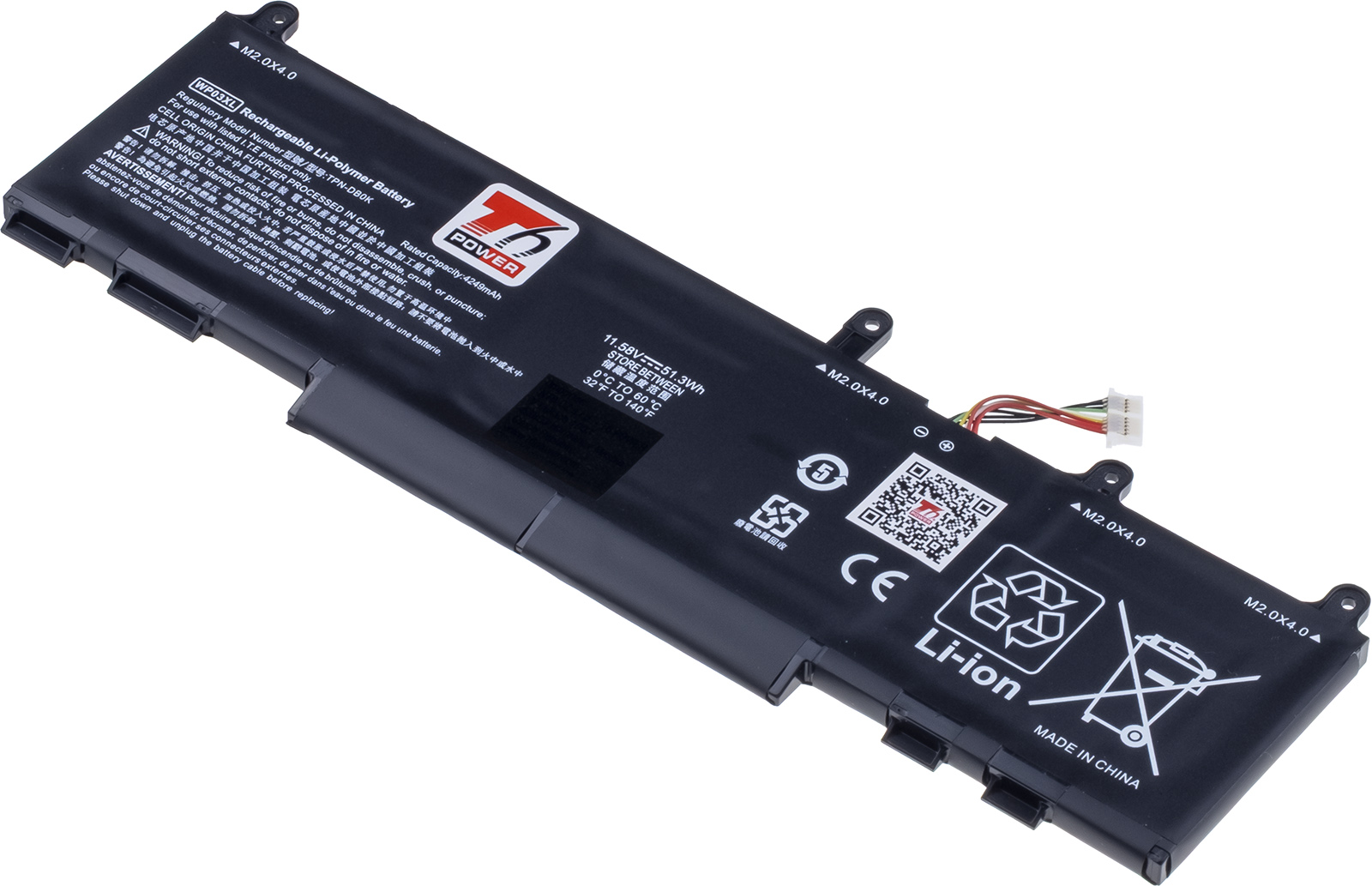 Batéria T6 Power HP EliteBook 830 G9, 840 G9, 860 G9, 1040 G9, 4430mAh, 51,3Wh, 3cell, Li-pol