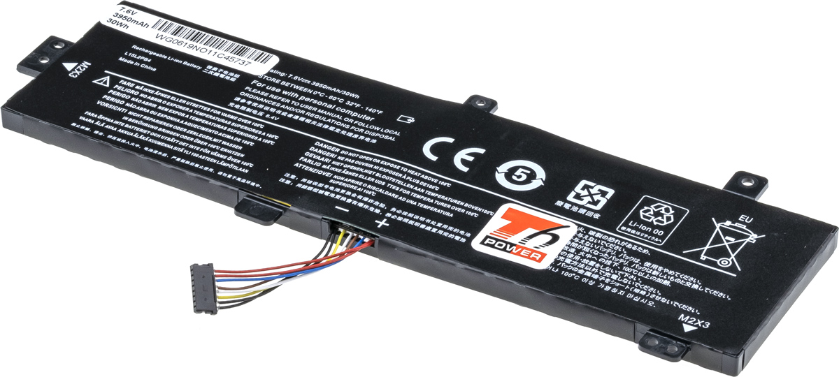 Batéria T6 Power Lenovo IdeaPad 310-15IKB, 310-15ABR, 510-15IKB, 3950mAh, 30Wh, 2cell, Li-pol