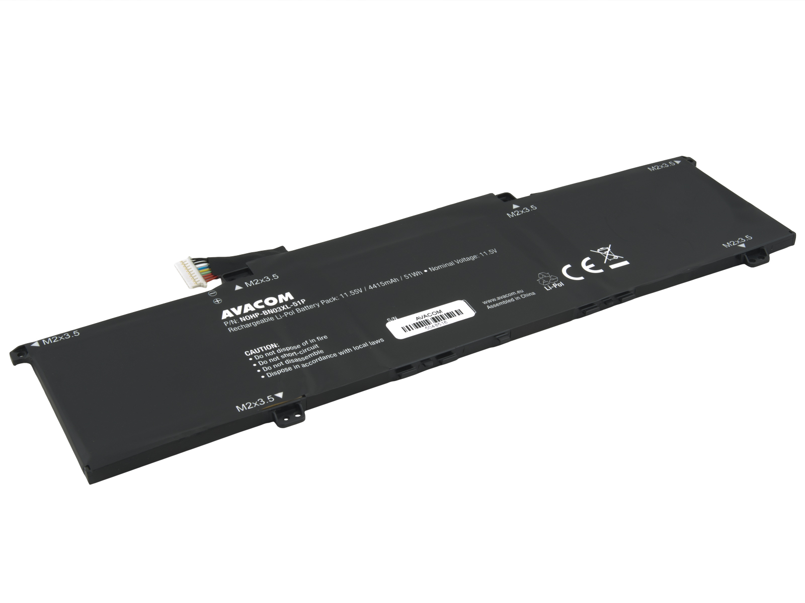 Batéria AVACOM pre HP Envy x360 15-ay Series BN03XL Li-Pol 11,55 V 4415mAh 51Wh