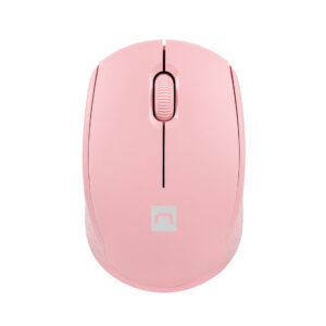 Myš Natec STORK/Kancelárska/Optická/1 600 DPI/Bezdrôtová USB/Ružová
