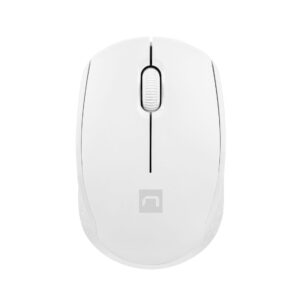 Myš Natec STORK/Kancelárska/Optická/1 600 DPI/Bezdrôtová USB/Biela
